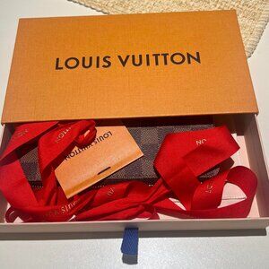 New..Never Used Louis Vuitton Damier Ebene Clemence Wallet
